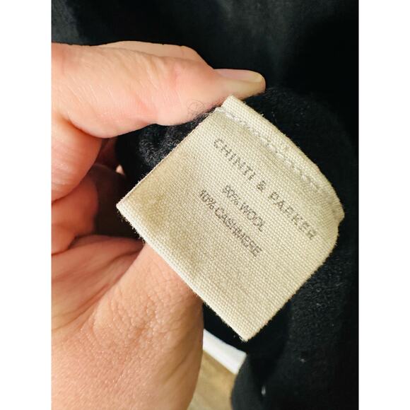CHINTI & PARKER Bloomsbury Black Wool Cashmere Sweater Dress Size Small - Picture 14 of 15